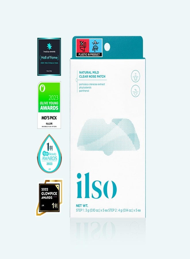 أيضا لصقات الأنف الطبيعية اللطيفة من إيلسو لإزالة الرؤوس السوداء/مزيل الرؤوس السوداء للأنف/يستهدف المسام والبثور/العناية ببشرة الوجه/معتمد من أطباء الجلدية/العناية بالبشرة الكورية لامتصاص بقايا حب الشباب من الأنف (5 قطع) - Image 2