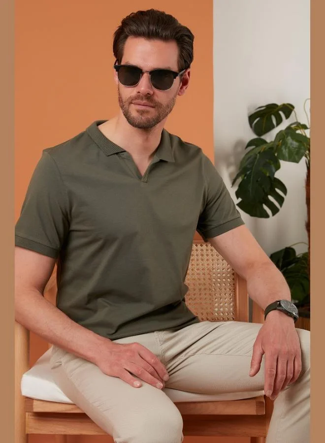 Buratti Buratti Regular Fit Cotton Polo Neck T Shirt Men's Polo Neck T Shirt 5902141