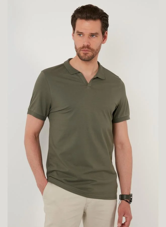Buratti Buratti Regular Fit Cotton Polo Neck T Shirt Men's Polo Neck T Shirt 5902141