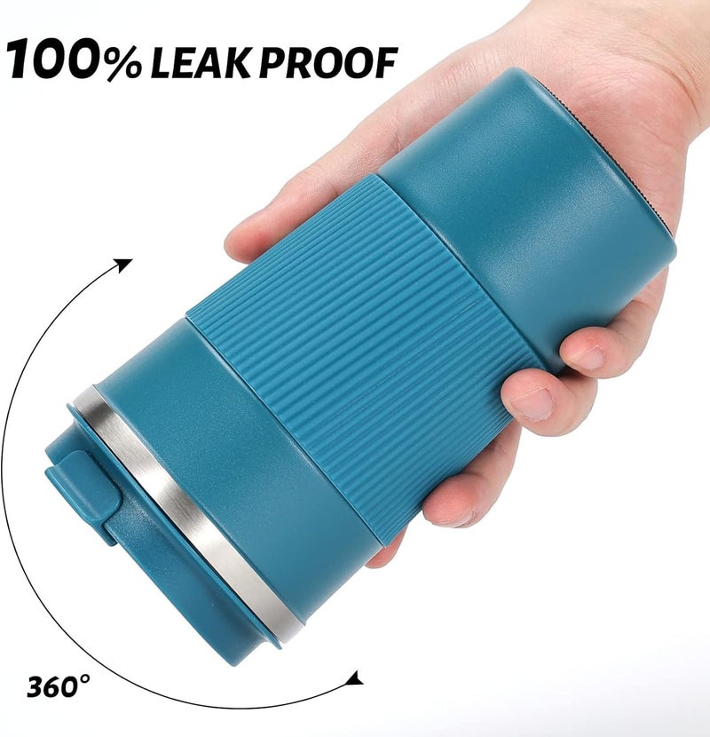 Vruta Vruta Double Wall Vacuum Insulated Stainless Steel Tea Coffee Mug Thermos Flask Travel Mug Tumbler Hot and Cold for Office Backpacking Gift for Birthday 500 ml - Image 5