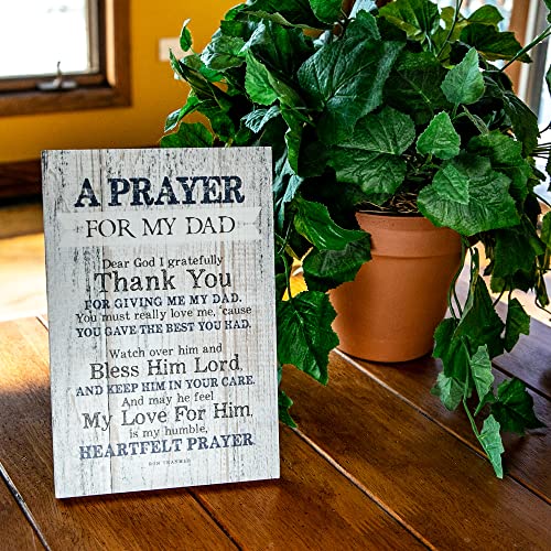 DEXSA Prayer for My Dad Wood Frame Wall Plaque for Father’s Day, Birthday Gift for Dad | Made in USA | Bonus Dad Gift, Father-in-Law Picture Frame | Best Dad Plaque from Son or Daughter | 6x9 inches - Image 5