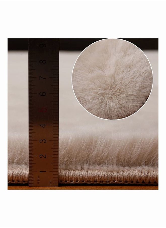 Mi VAZA Faux Rabbit Fur Rug, Super Soft Shaped Chair Couch Cover Sofa Blanket Carpets  - Image 4