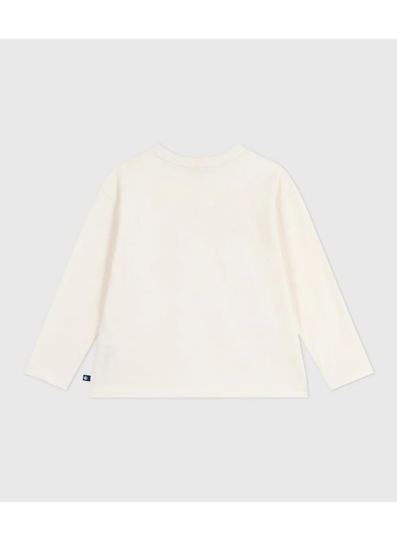 Petit Bateau Children's long-sleeved printed cotton T-shirt