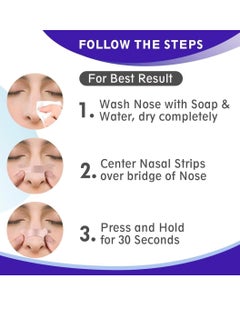 Sefudun 30Pcs Nasal Strips Breathe Nose Strips to Reduce Snoring and Relieve Nose Congestion Works Instantly to Improve Breath During Sleep Relieve Nasal Congestion Due to Colds and Allergy  - Image 3