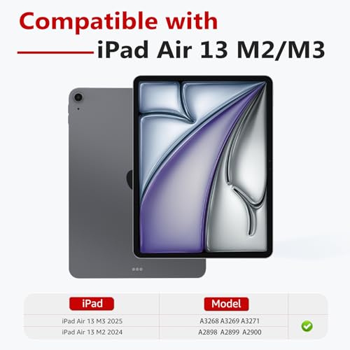 bersem Privacy Screen Protector Compatible with iPad Air 13 Inch M3 2025 / M2 2024, Anti-Spy Tempered Glass Film, EZ kit - Image 5