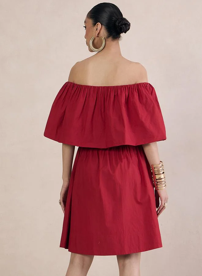 فيميلا Off-Shoulder Mini Dress