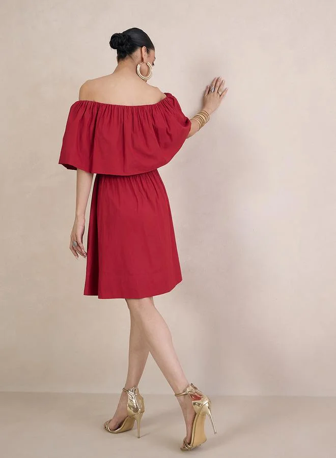 فيميلا Off-Shoulder Mini Dress