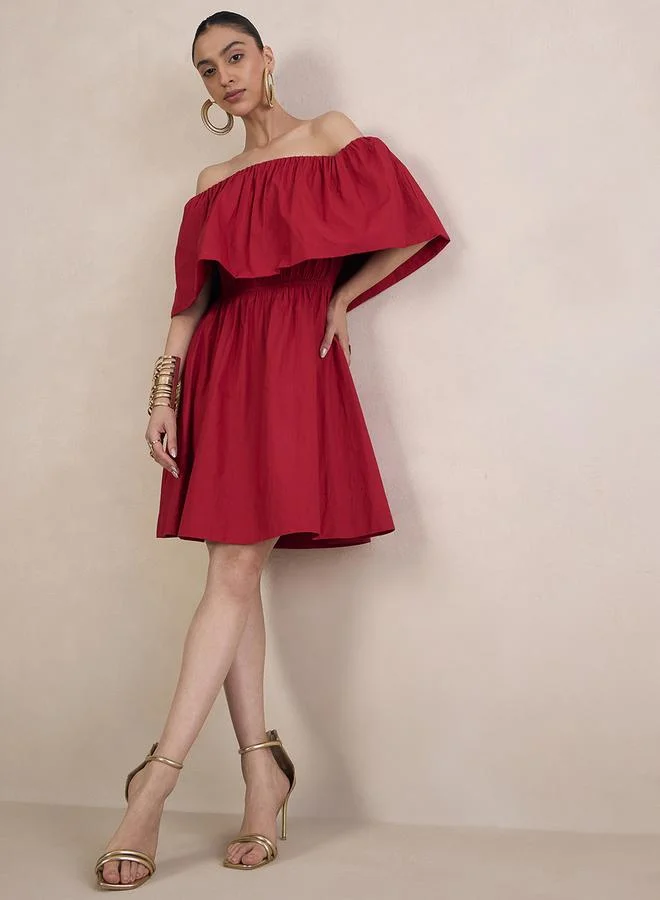 فيميلا Off-Shoulder Mini Dress
