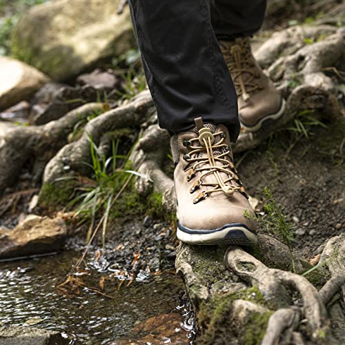 LOCK LACES for Boots (1 Pair) Premium Heavy Duty Elastic No Tie Boot Laces for Boots and Shoes (Tan) - Image 3