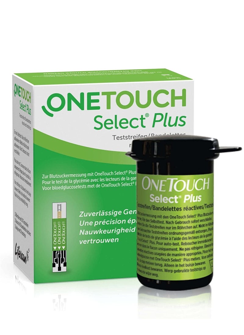 ONETOUCH 4 pack Of Select Plus Blood Glucose Test Strips 50 Piece  - Image 2