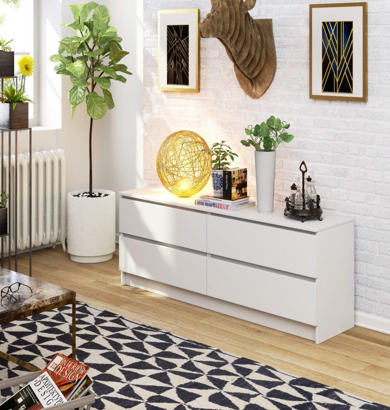 فرنتشر ستور وحدة ادراج مودرن ام دى اف - ارتفاع 50 سم - عرض 118 سم - عمق 42 سم ، من فرنتشر ستور. - Image 1