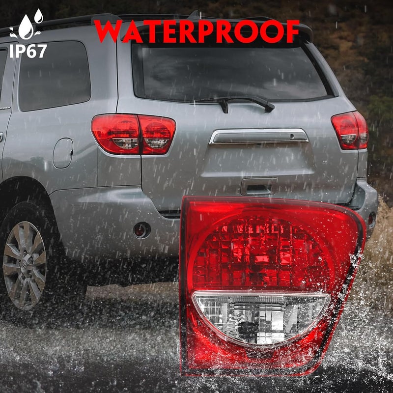 Huray Inner Tail Light Assembly for Toyota Sequoia 2008-2017 - OE Rear Lamp Replacement Inner Left (Driver Side) - Image 5