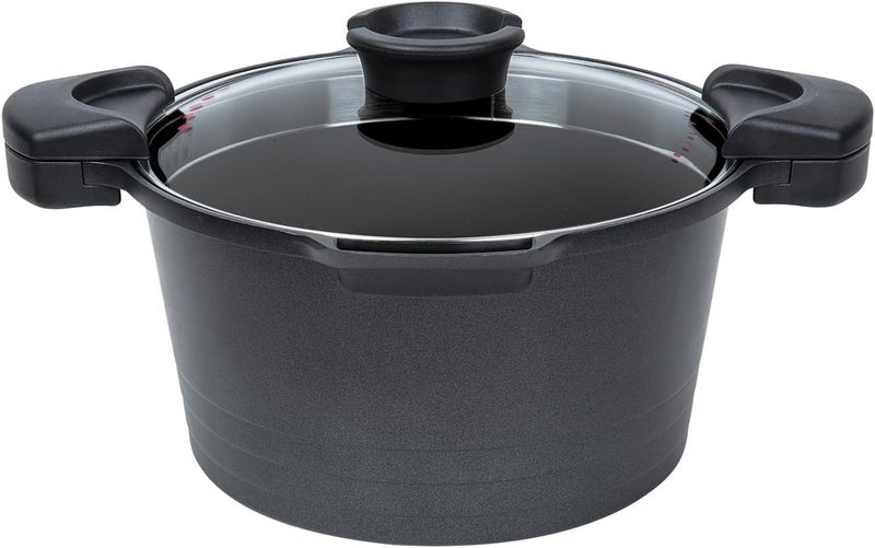 Master Pan 5 QT. Non-Stick Stock N’ Pasta Pot w/Locking Handles and Easy Pour Strainer, 9” - Image 5
