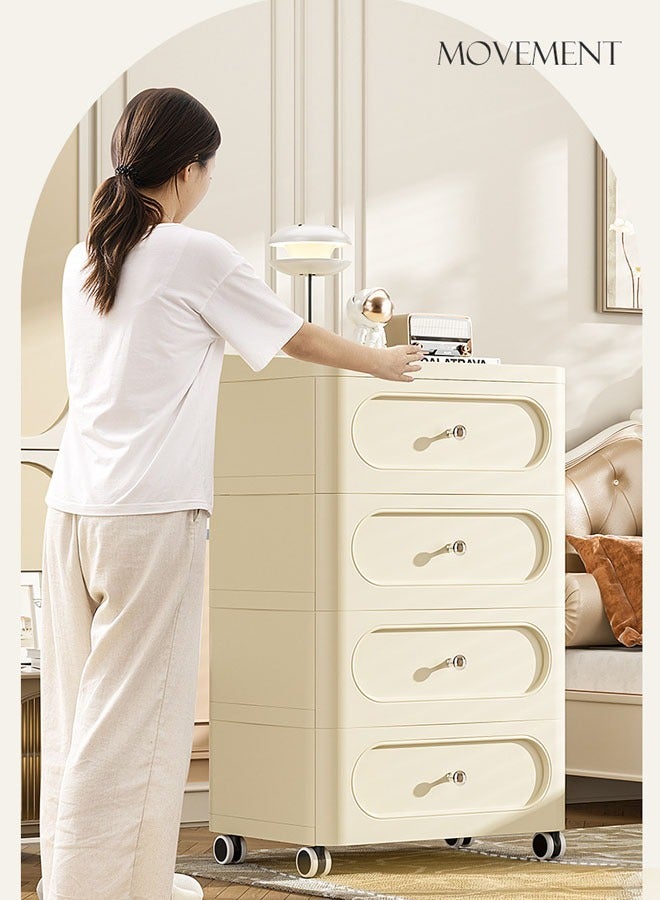 NKX 4 Layers Stylish Multi-Functional Storage Cabinet  - Image 4