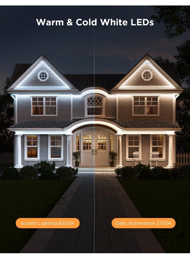 Govee Outdoor LED Strip Lights RGBIC with Warm and Cold White, 32.8ft 2.4G WiFi Smart Christmas Lights Outdoor, Work with Alexa, IP65 Waterproof, Christmas Decorations for Tree, Patio - Image 4