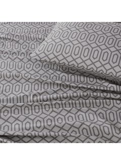 Comfort Spaces Comfort Spaces 144TC Cotton Sheet Set Breathable, Lightweight, Soft with Elastic Deep Pocket, Modern All Season Cozy Bedding, Matching Pillow Case, Queen, Diamond Sliver 4 Piece  - Image 3