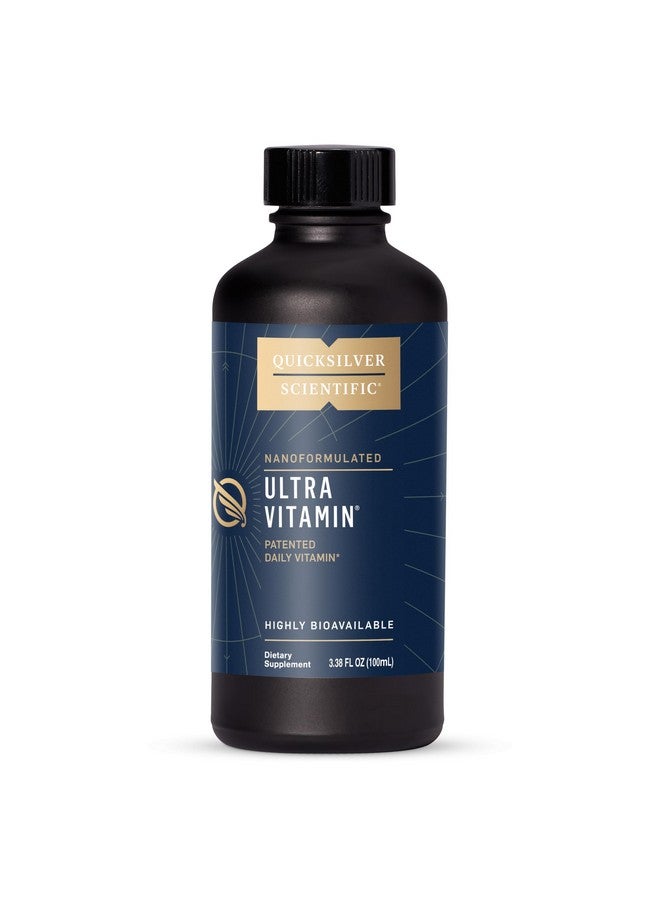 Quicksilver Scientific Liposomal Ultra Vitamin - مكمل سائل متعدد الفيتامينات ومضاد للأكسدة للطاقة وصحة الكبد ودعم الدماغ - مركب B النشط بيولوجيًا وفيتامين C وD وE وK (100 مل)