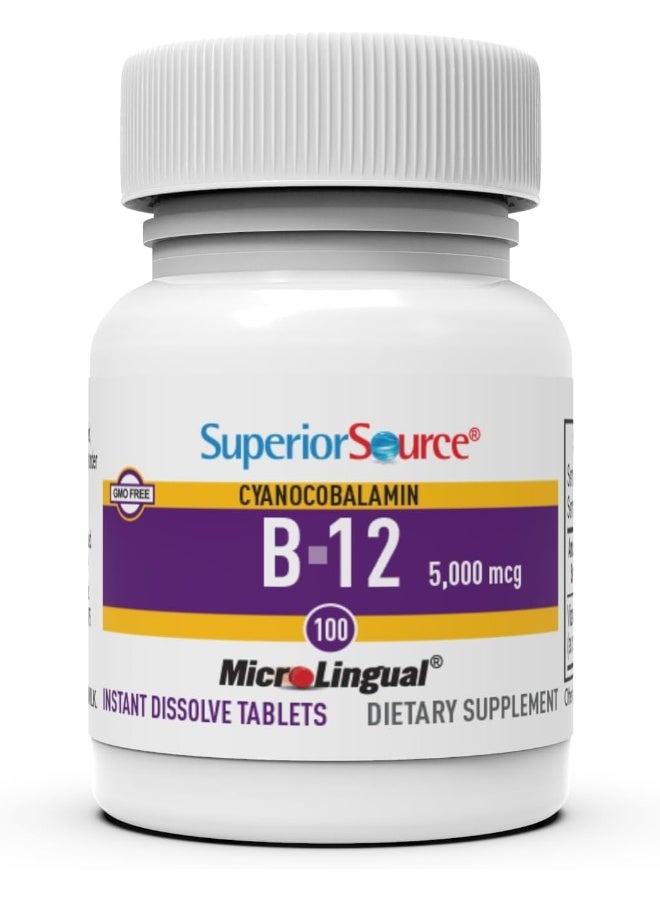 Superior Source ب12 ميثيلكوبالامين مع حمض الفوليك 60 قرص - Image 3