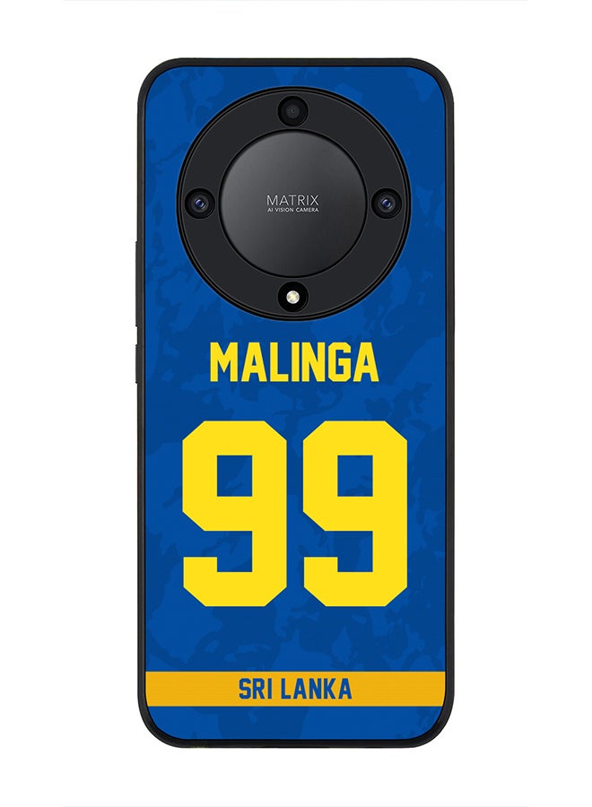 Stylizedd Cover for Honor X9a 5G Case , Rugged Black Slim fit Soft Flexible Thin Protective Phone Cases - Player Name - Lasith Malinga, Jersey Number- 99 - Image 1