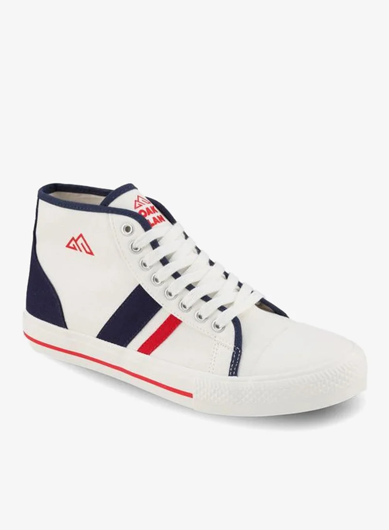 Oaklan By Shoexpress BLUE Men Striped Lace-Up Sneakers for Men | Best Price UAE