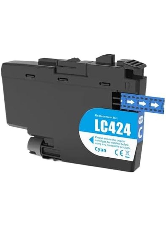 خرطوشة حبر سماوي متوافقة LC424 لطابعات DCP J1200W DCP J1200WE 1 قطعة - Image 2