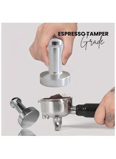 Rattleware Rattleware 56mm Espresso Tamper - Heavy Duty Commercial Grade, Flat Bottomed, Aluminum Design for Consistent Tamping - Ultimate Comfort & Grip, Easy-to-Clean, Barista-Approved Coffee Accessory  - Image 4