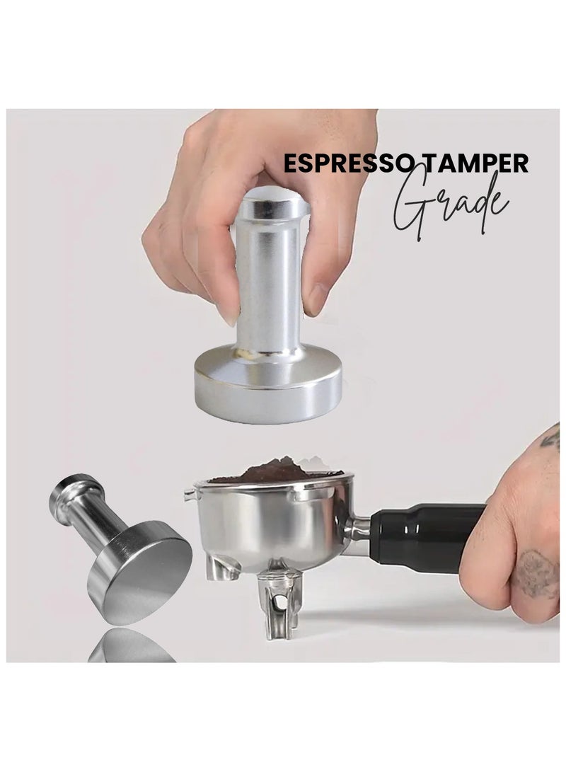 Rattleware 56mm Espresso Tamper - Heavy Duty Commercial Grade, Flat Bottomed, Aluminum Design for Consistent Tamping - Ultimate Comfort & Grip, Easy-to-Clean, Barista-Approved Coffee Accessory - Image 4