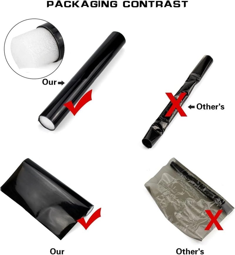 1 Roll 3m x 50cm Fame Suitable Window Tint Film, Effectively Reduce Glare, Widely Used in Dining Room, Car Glass, Kitchen, Dorm, Bedroom, Office (Black Dark Black) - Image 3