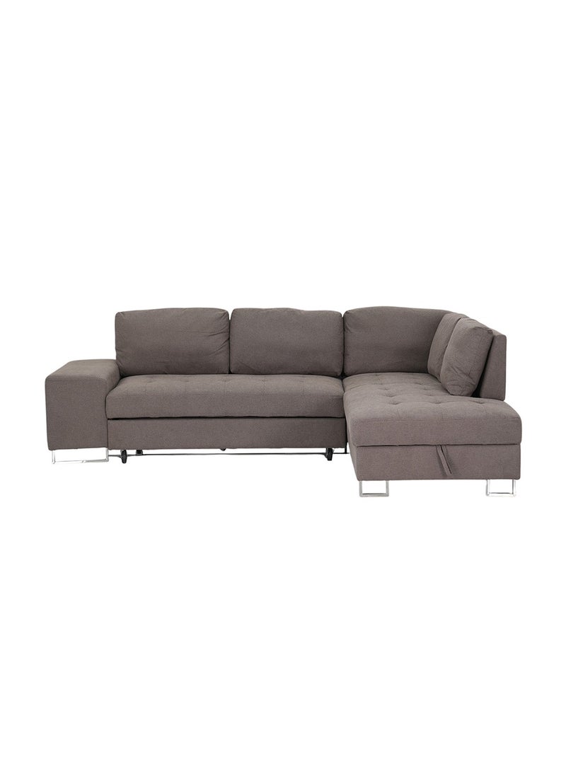 ROYALOAK Royaloak Miller Corner Sofa Bed with Storage | Fabric Upholstery | Comfortable Seating Space | Sturdy Base | Sofa Bed with Storage  - Image 1