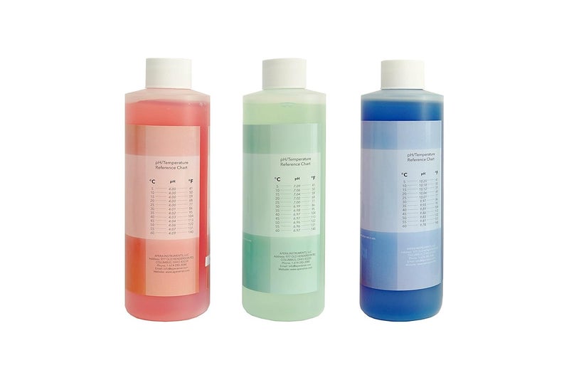 Apera Instruments , LLC-AI1104 16oz. pH Calibration Buffer Solution Kit (pH 4.00, 7.00 & 10.01), plus 3M KCL Storage Solution and CalBox - Image 2