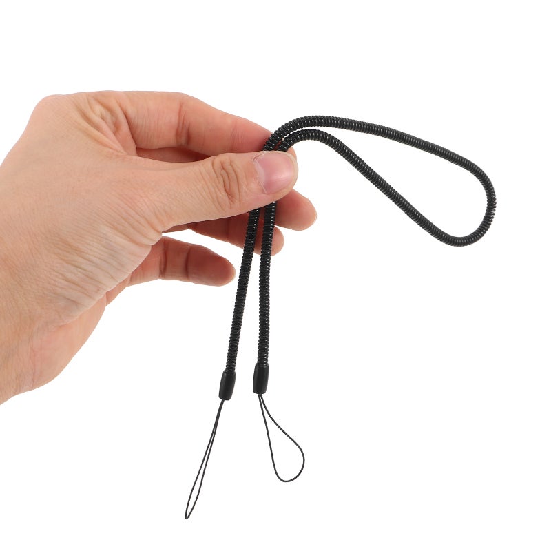 5PCS Elastic Pen Lanyard Leash for Stylus Pens: 47CM Anti-Lost Spring Tether String for Tablet Touchscreen Devices - Portable Black Elastic Tether Lanyards - Image 2