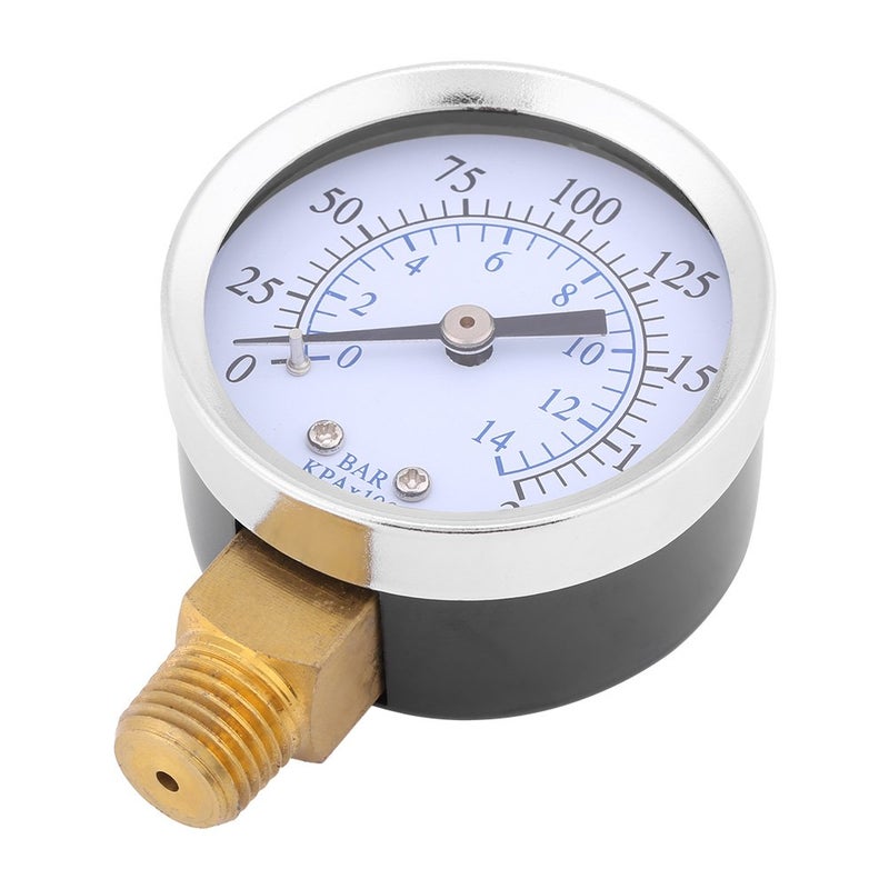 Durable Metal Case Pressure Gauge 1 4 NPT 0 200 PSI 0 14 Bar Dual Scale for Air Compressor Hydraulic Systems - Image 5