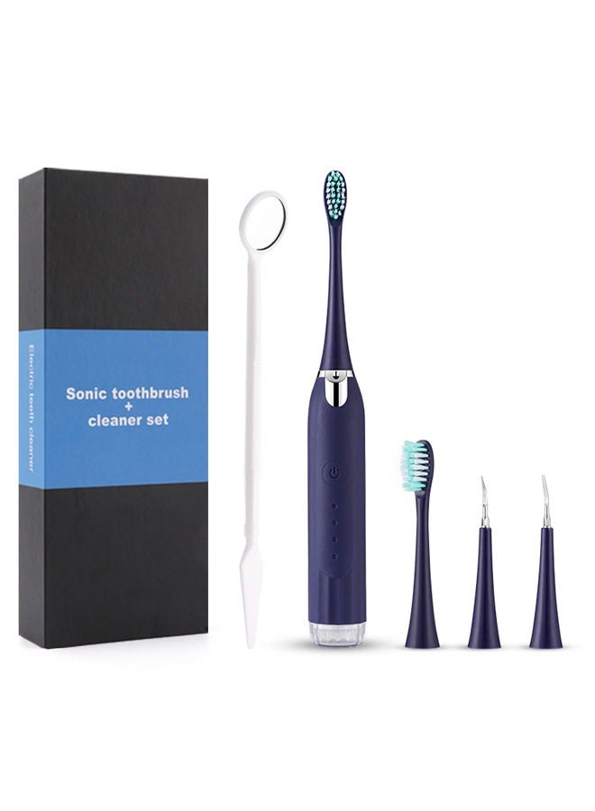KLNAMAEAAN Electric Toothbrush Super Soft Waterproof Teeth Cleaning Artifact Battery Powered With 3 Different Heads - Image 1