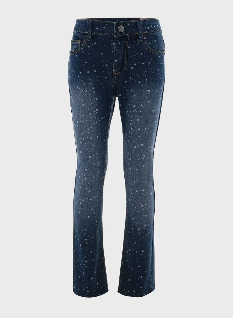 Sacoor Brothers Kids Printed Jeans