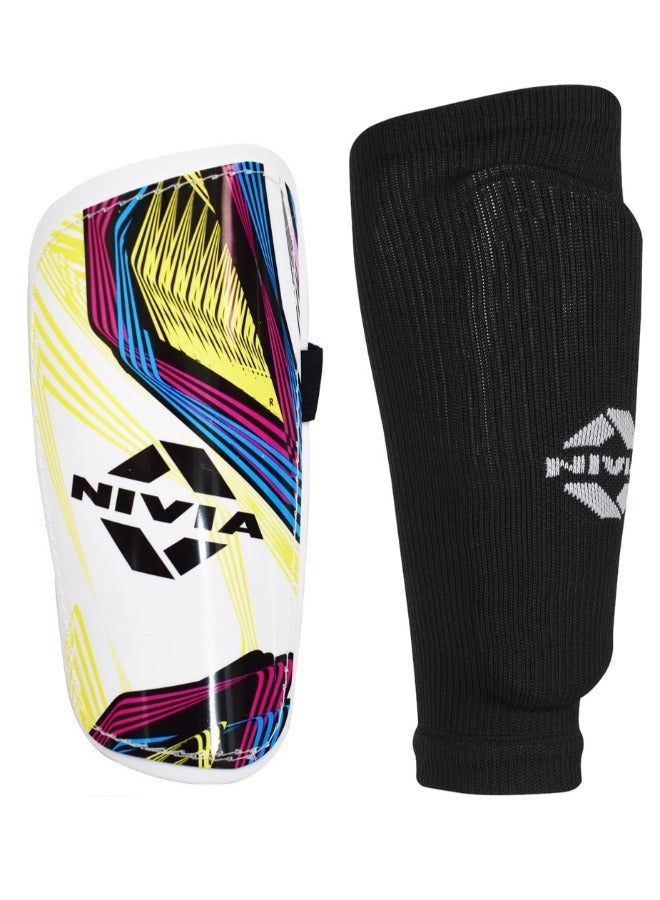 Nivia Classic Shin Guards with Sleeves Size-M  - Image 4