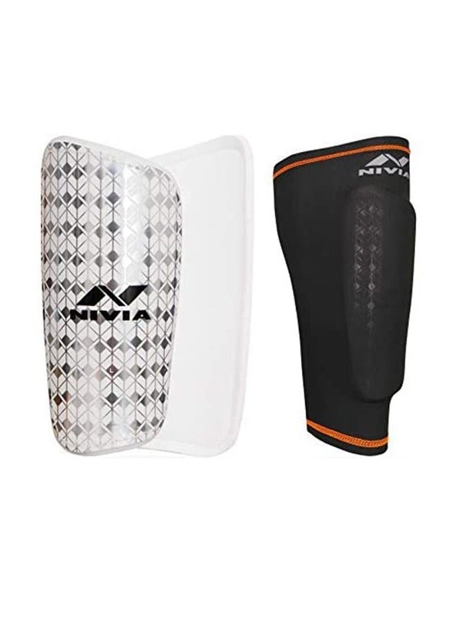 Nivia Classic Shin Guards with Sleeves Size-M  - Image 5