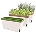 OurWarm Windowsill Herb Planter Box Indoor Set of 3, 10.5 Inch Self Watering Planter Pots with Visual Water Level - Image 2