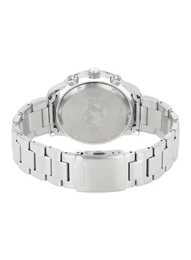 CITIZEN Men's Stainless Steel Strap Eco-Drive Chronograph Watch CA0690-88L - 44 mm
