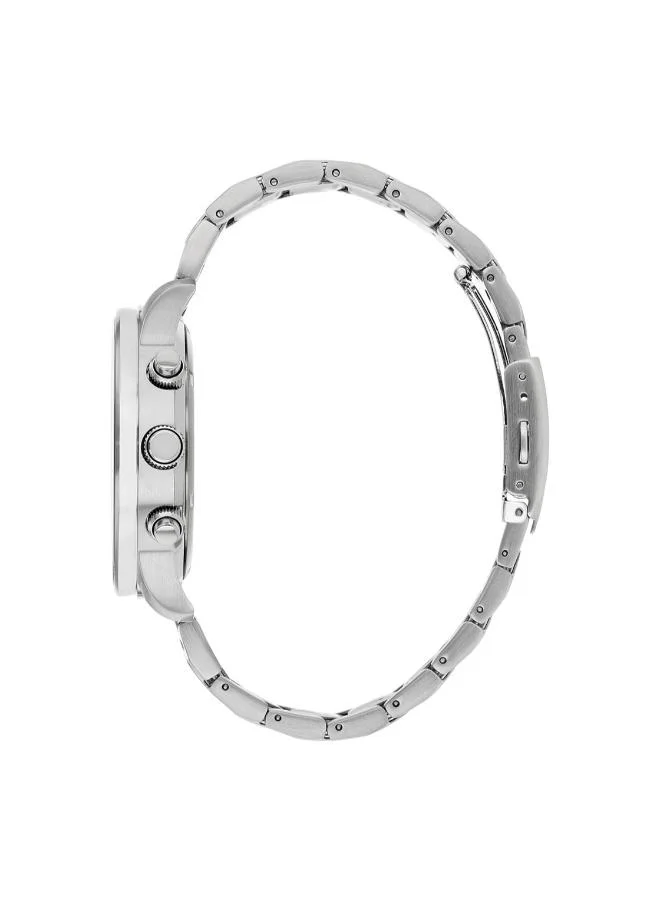 سيتيزن ساعة كرونوغراف CA0690-88L للرجال بسوار ستانلس ستيل بتقنية Eco-Drive - 44 مم