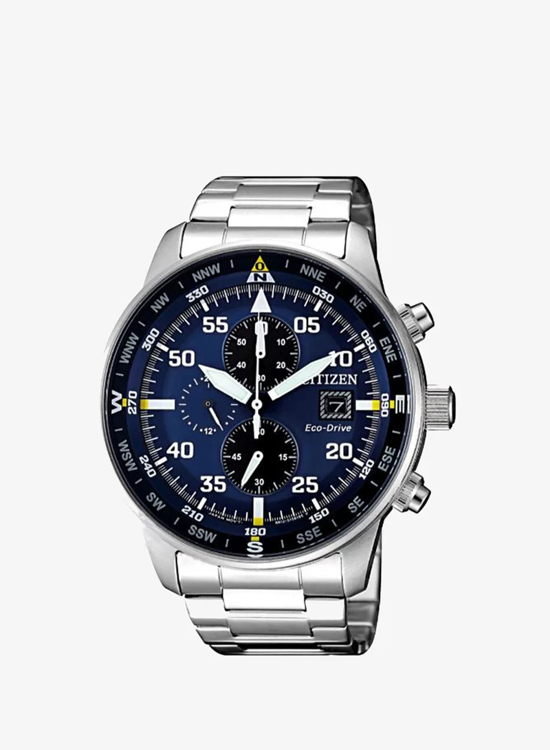 Citizen Men's Stainless Steel Strap Eco-Drive Chronograph Watch CA0690-88L - 44 mm