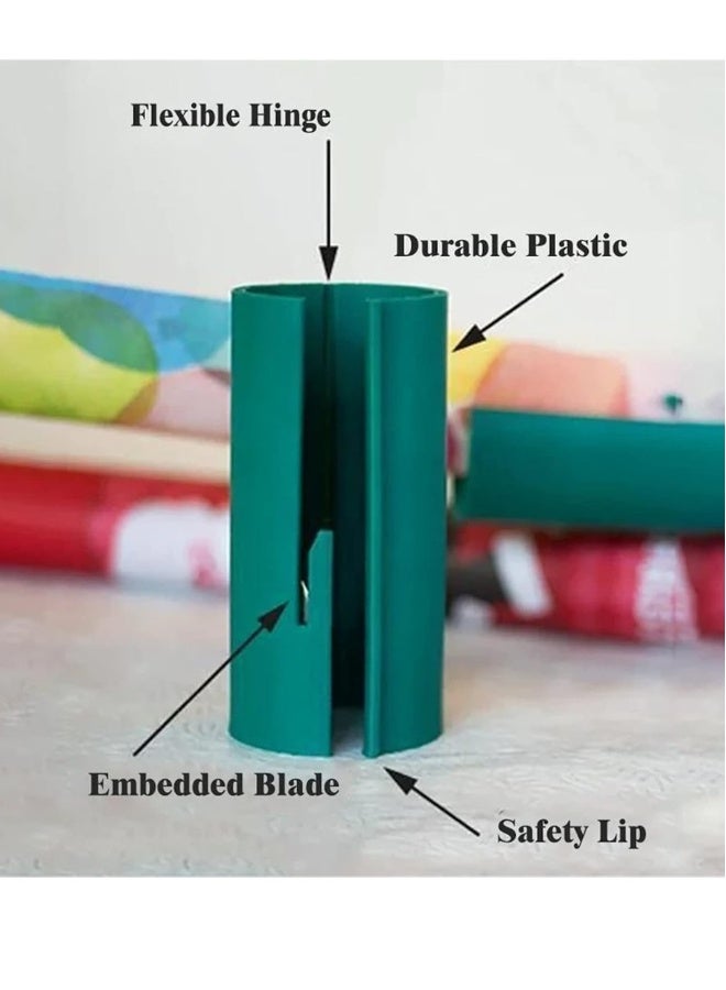 Generic Wrapping Paper Cutter 3 Pcs Gift Wrap Cutter, Portable Sliding Wrapping Paper Roll Cutter Tool Makes Wall Sticker Decorations and Gift Packaging  - Image 3