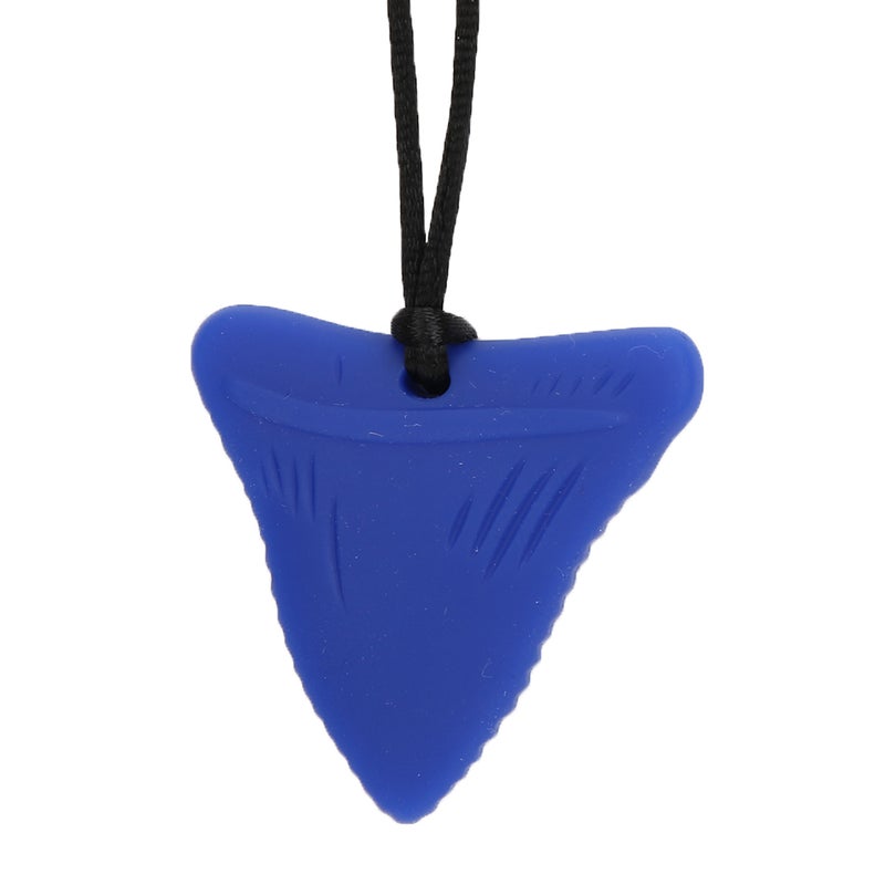 Silicone Teething Necklace Baby Chew Necklace Toy Autistic Children Teether Pendant NecklaceBlue - Image 3