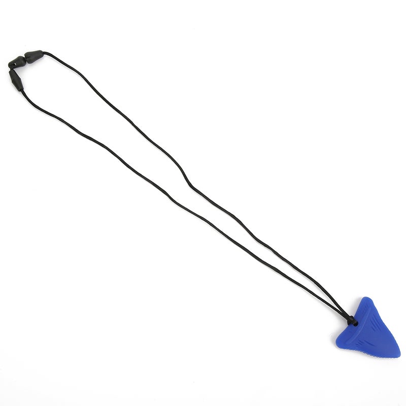 Silicone Teething Necklace Baby Chew Necklace Toy Autistic Children Teether Pendant NecklaceBlue - Image 5