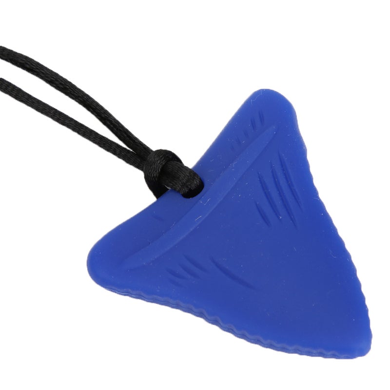 Silicone Teething Necklace Baby Chew Necklace Toy Autistic Children Teether Pendant NecklaceBlue - Image 2