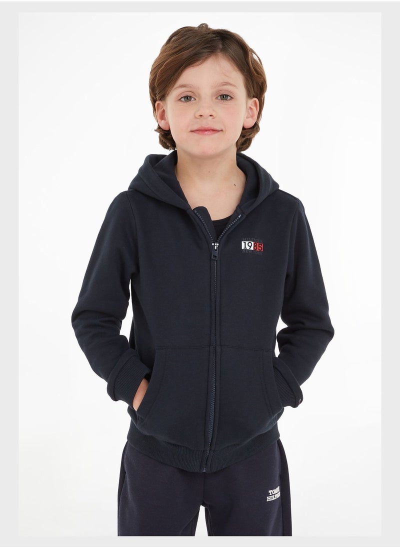 TOMMY HILFIGER - Kids Monogram Hoodie - Image 1