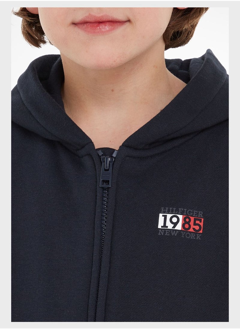 TOMMY HILFIGER - Kids Monogram Hoodie - Image 1