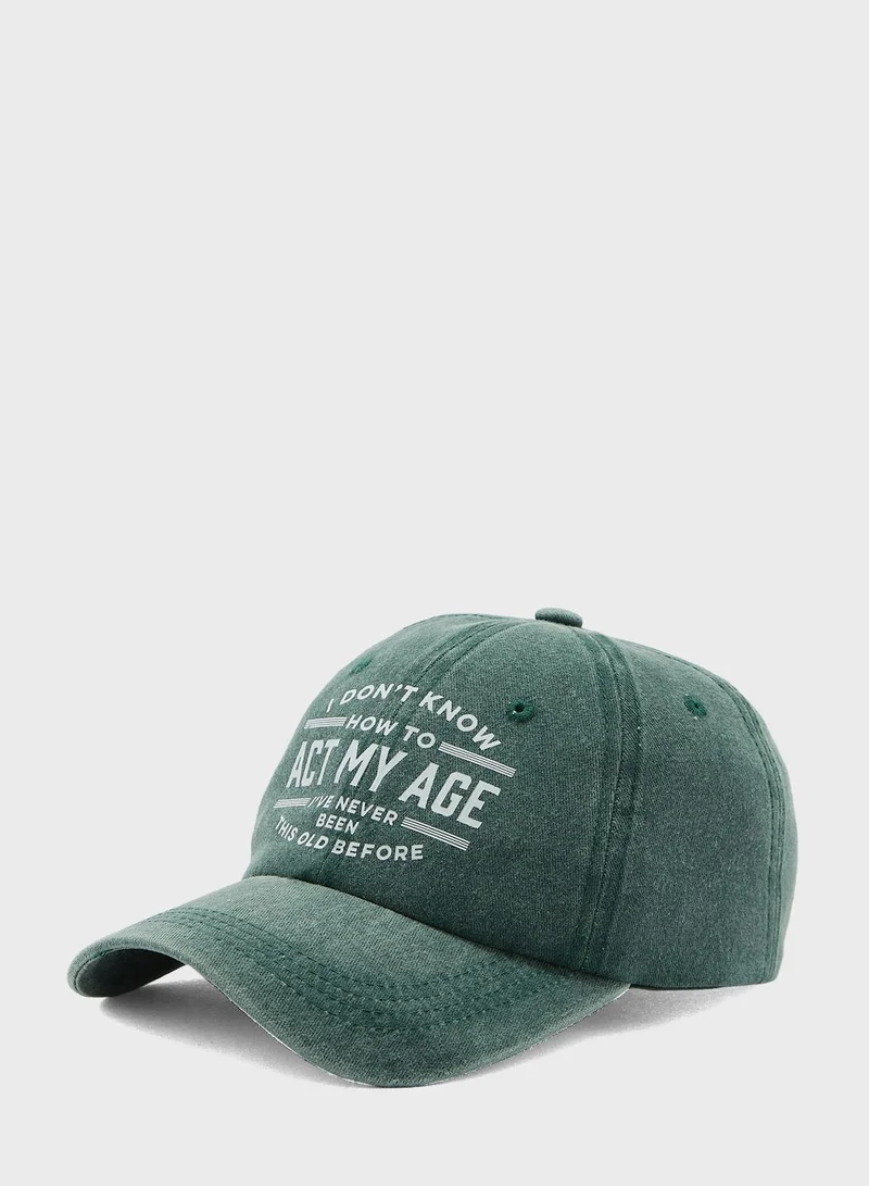 Seventy Five Quirky Curve Peak Cap