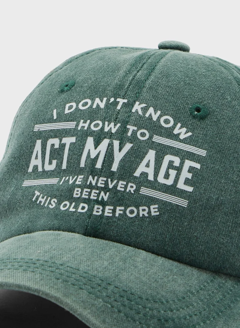 Seventy Five Quirky Curve Peak Cap