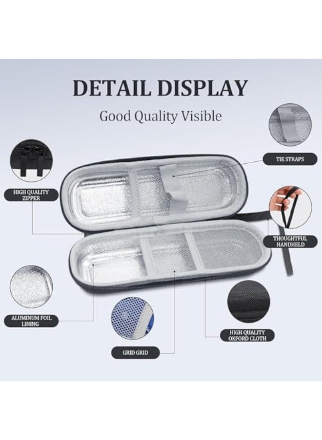 Generic Insulated travel case for insulin pens - Portable medical cooling organizer, no ice packs needed - Suitable for daily use and trips (Black)  - Image 4