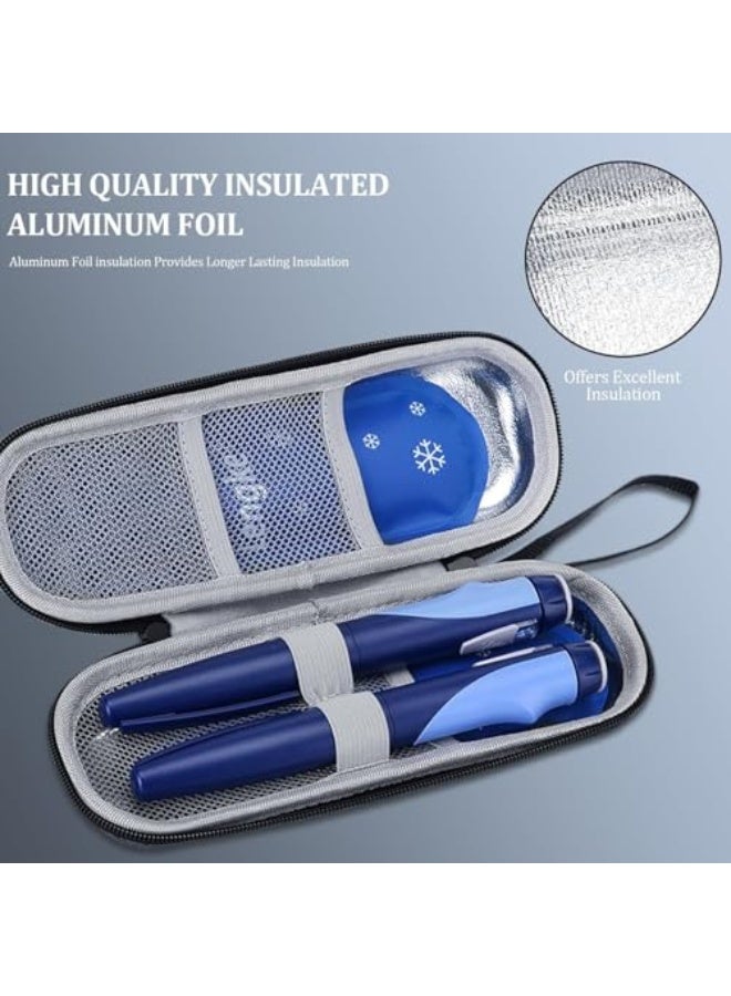 Generic Insulated travel case for insulin pens - Portable medical cooling organizer, no ice packs needed - Suitable for daily use and trips (Black)  - Image 3